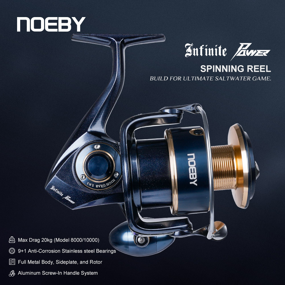 Спиннинговая катушка Noeby Inf – обзор и цена Surf Reel