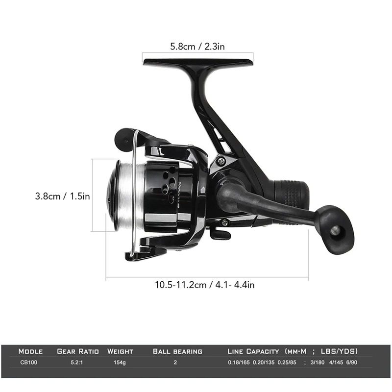 BRAVMAK 2,1/2,3 м телескопичес – обзор и цена Spincast Reel